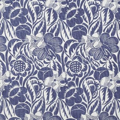 Raoul Dufy Fleurs Etoile Linen in Indigo